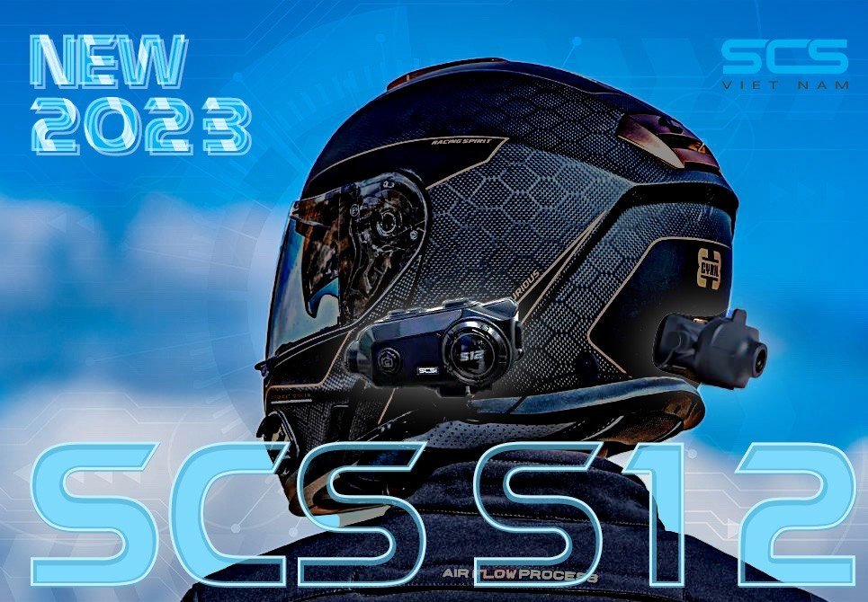 Tai nghe Bluetooth SCS S12 Tích hợp 2 Camera 2K HD